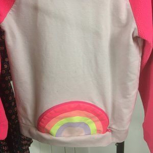 Girls Sweater with Rainbow Pocket in Front
